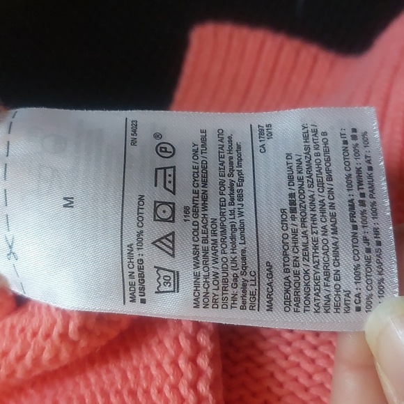 Gap sweater coral color long sleeve size Medium - Picture 6 of 6